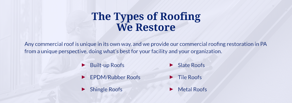 Types of Commercial Roofing Restoration
