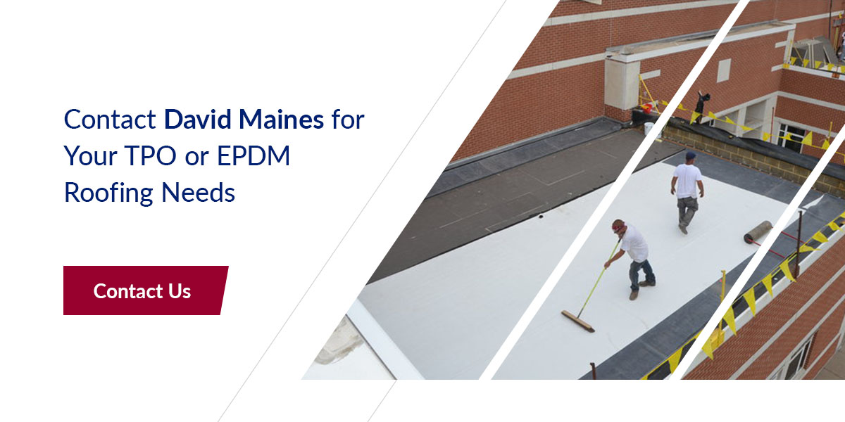 Contact David Maines for Your TPO and EPDM Roofing Needs